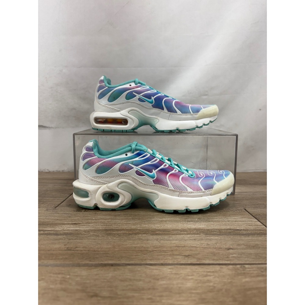 Nike Air Max Plus GS Galaxy Multi-Color Teal White BV1239-100 Boys 4.5Y Womens 6